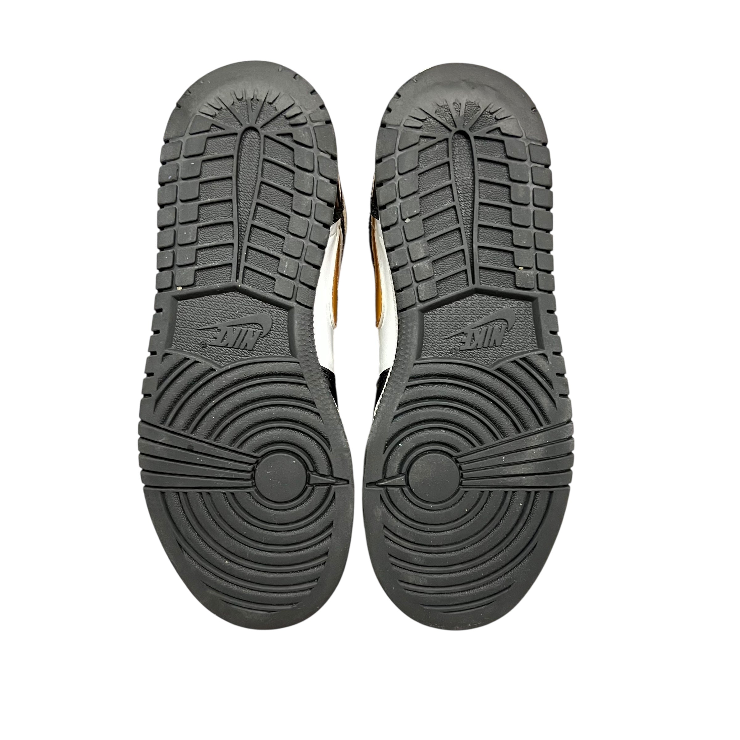 Jordan 1 Mid Patent Black White Gold (GS)