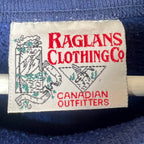 Vintage Raglans Clothing Wilderness Canada Loon Crewneck Navy