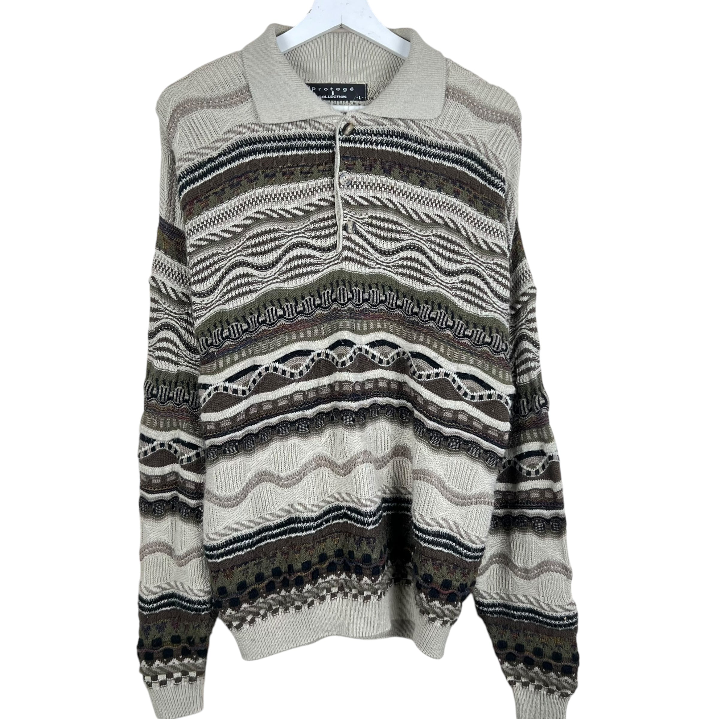 Vintage Protege Collection Polo Knit 3D Multi