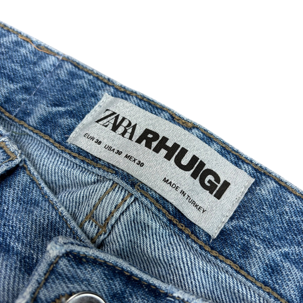 Zara x Rhuigi Distressed Denim Mid Wash