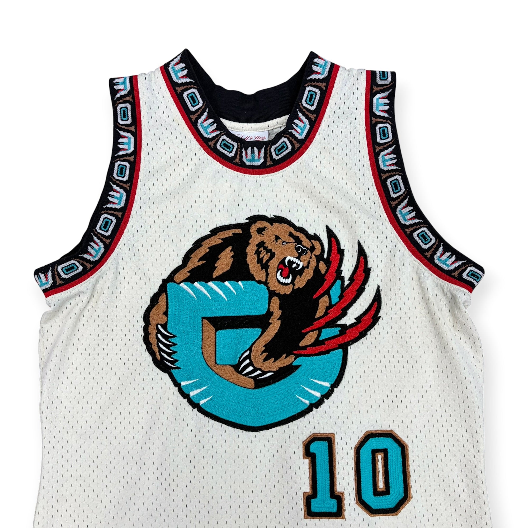 Vintage Mitchell & Ness NBA Vancouver Grizzlies Chainstitch Collection Mike Bibby Jersey
