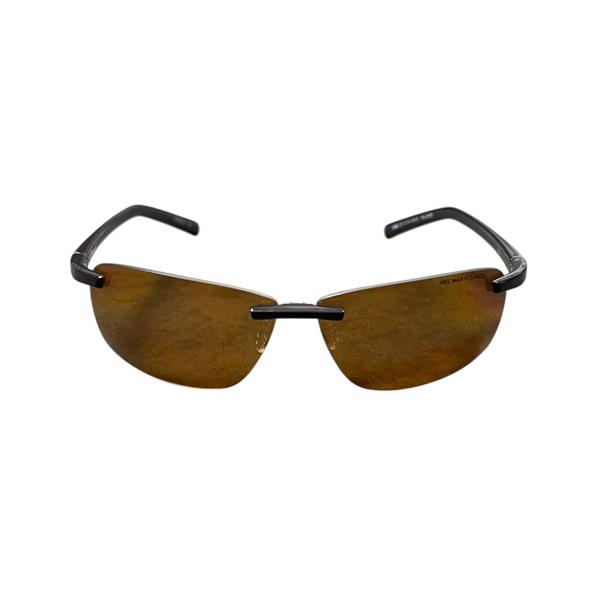 Vintage Nike Pulse Vision Max Polarized Sunglasses Brown