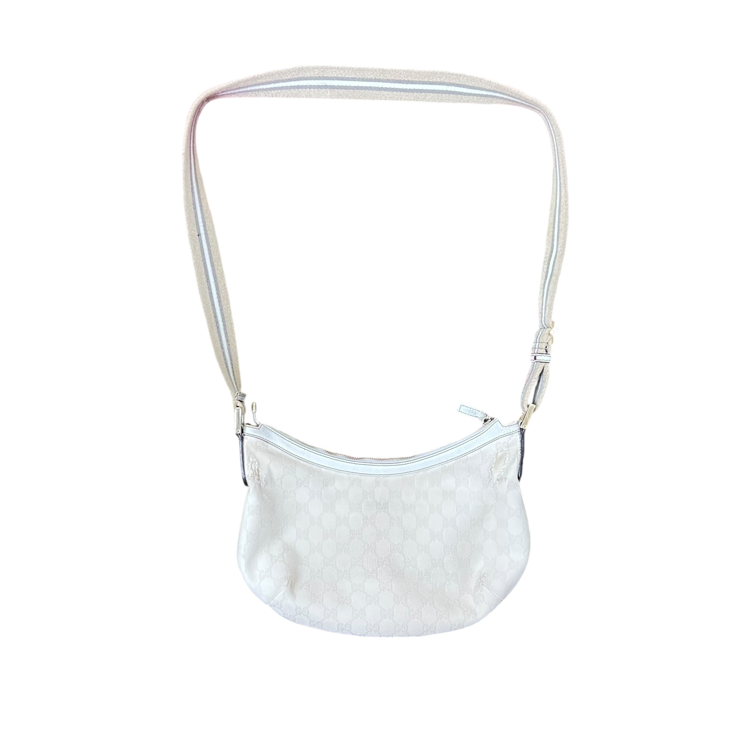 Gucci Women’s Shoulder Monogram Bag Cream/White