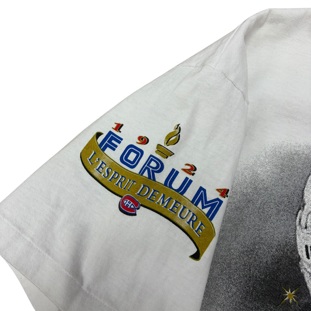 1993 Bulletin NHL Montreal Canadiens Forum “Forever Proud” AOP Tee White