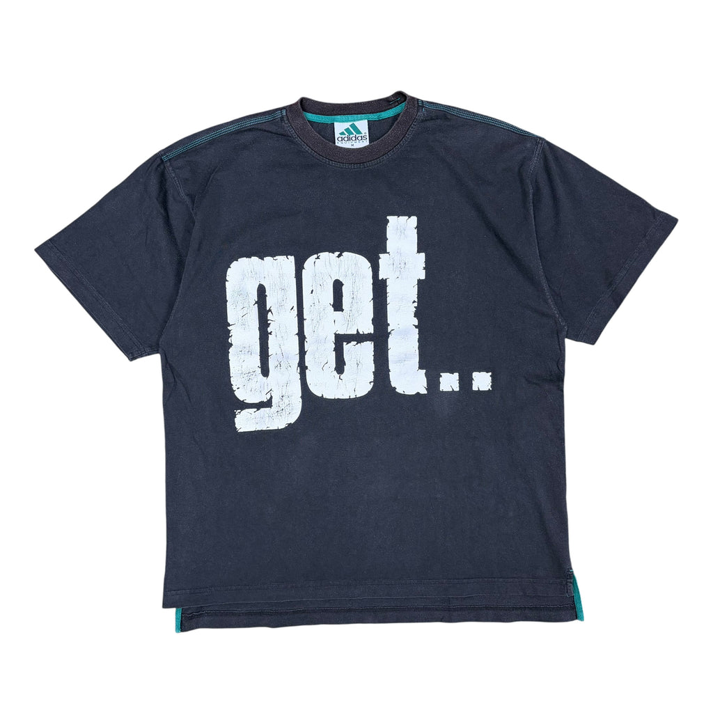 Vintage Adidas Equipment "Get..Real" Tee Black