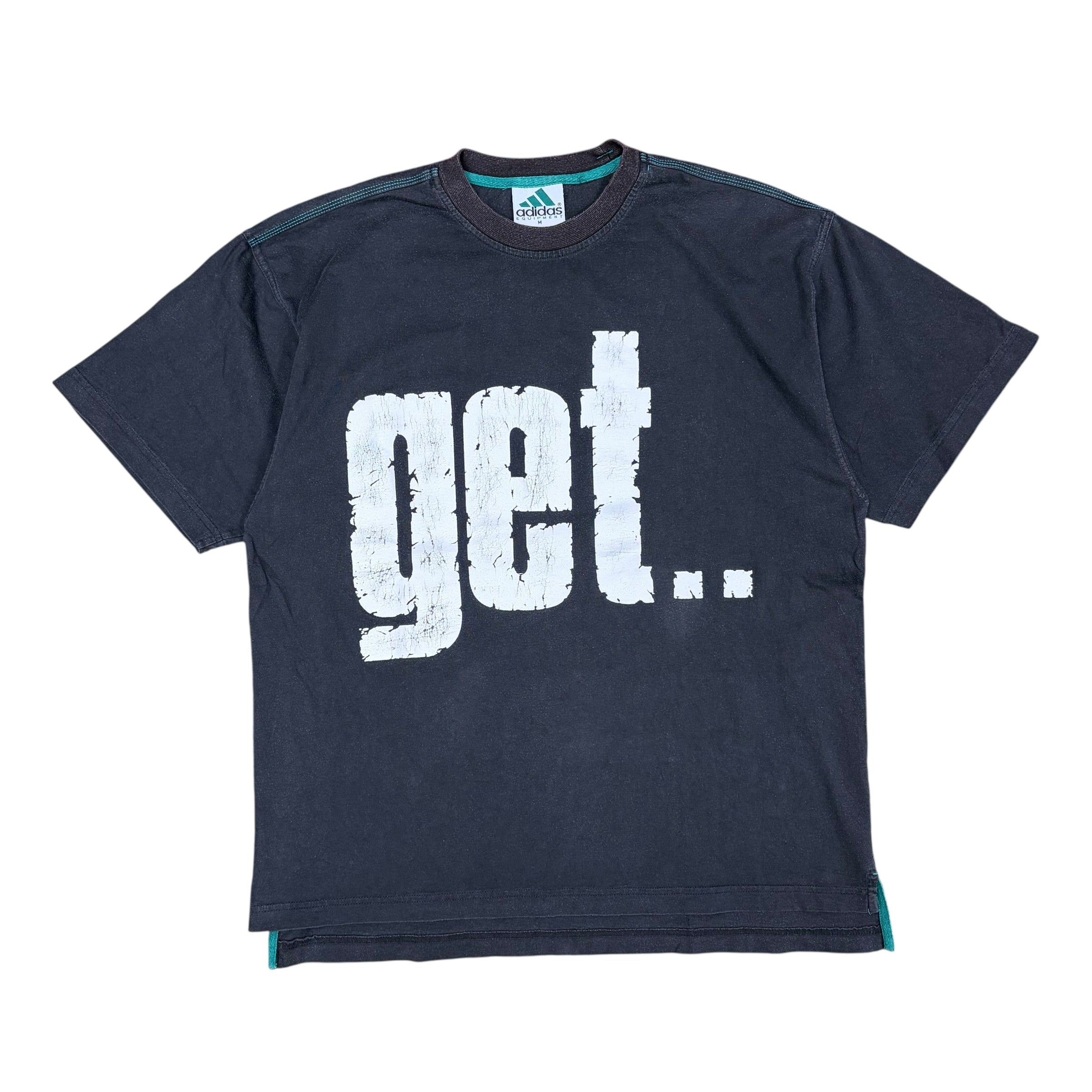 Vintage Adidas Equipment "Get..Real" Tee Black