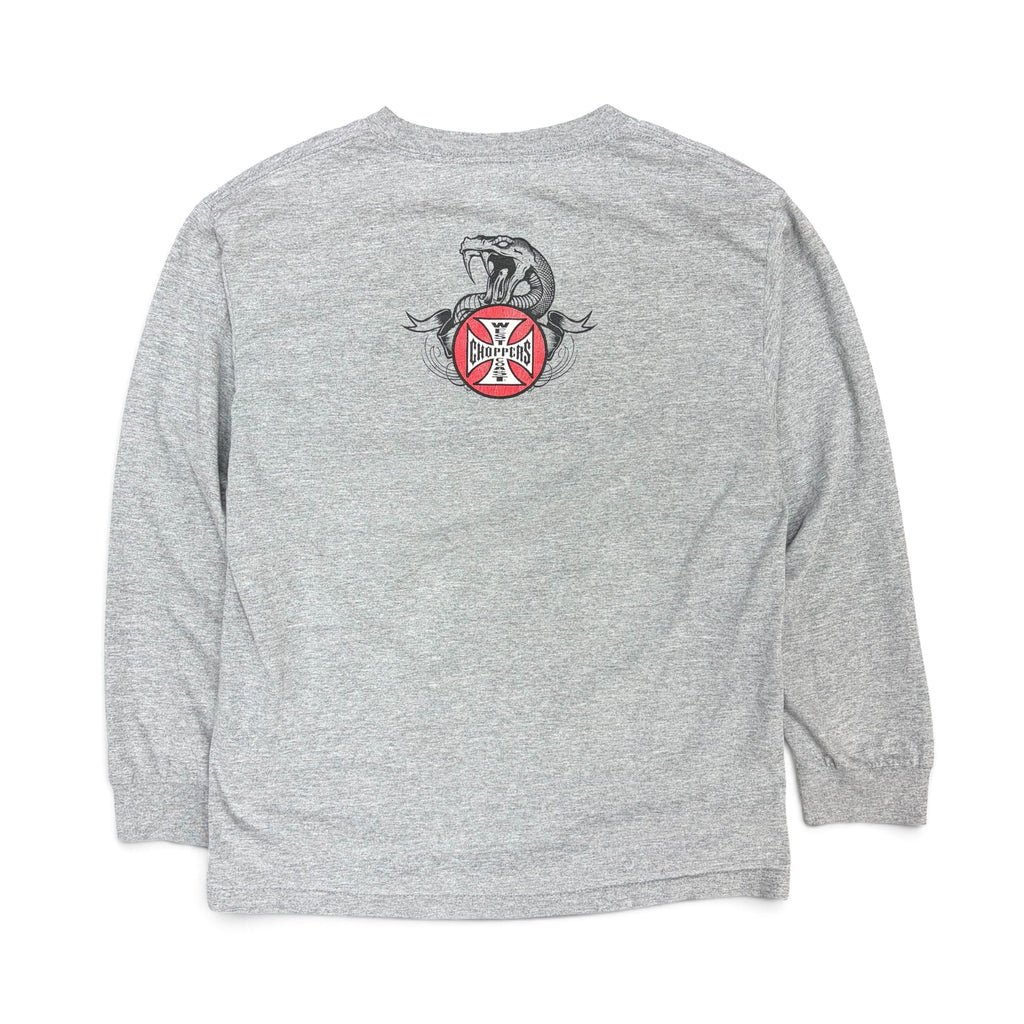 Vintage Y2K West Coast Choppers Long Beach Long Sleeve Grey