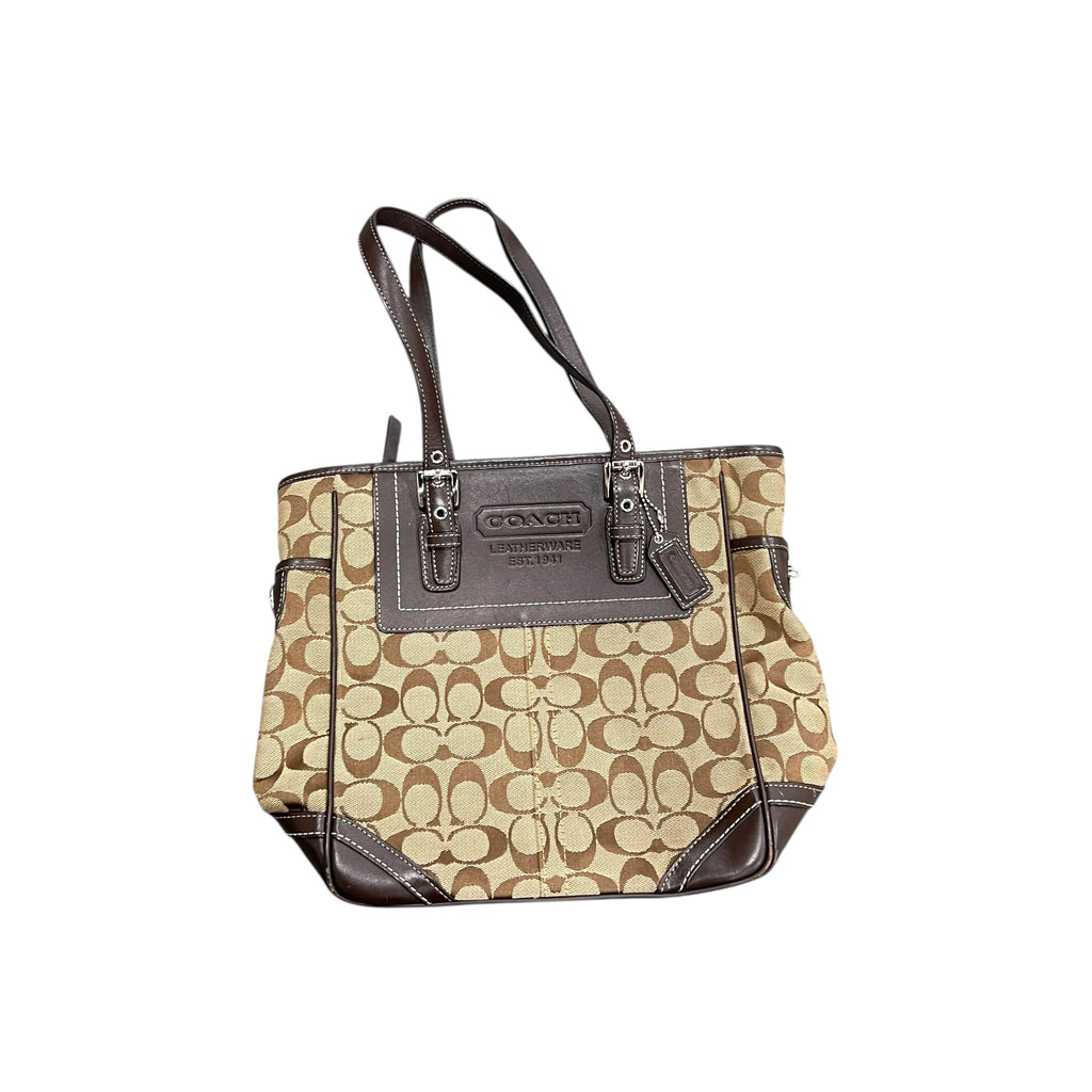 Coach Signature Canvas Medium Tote Bag
