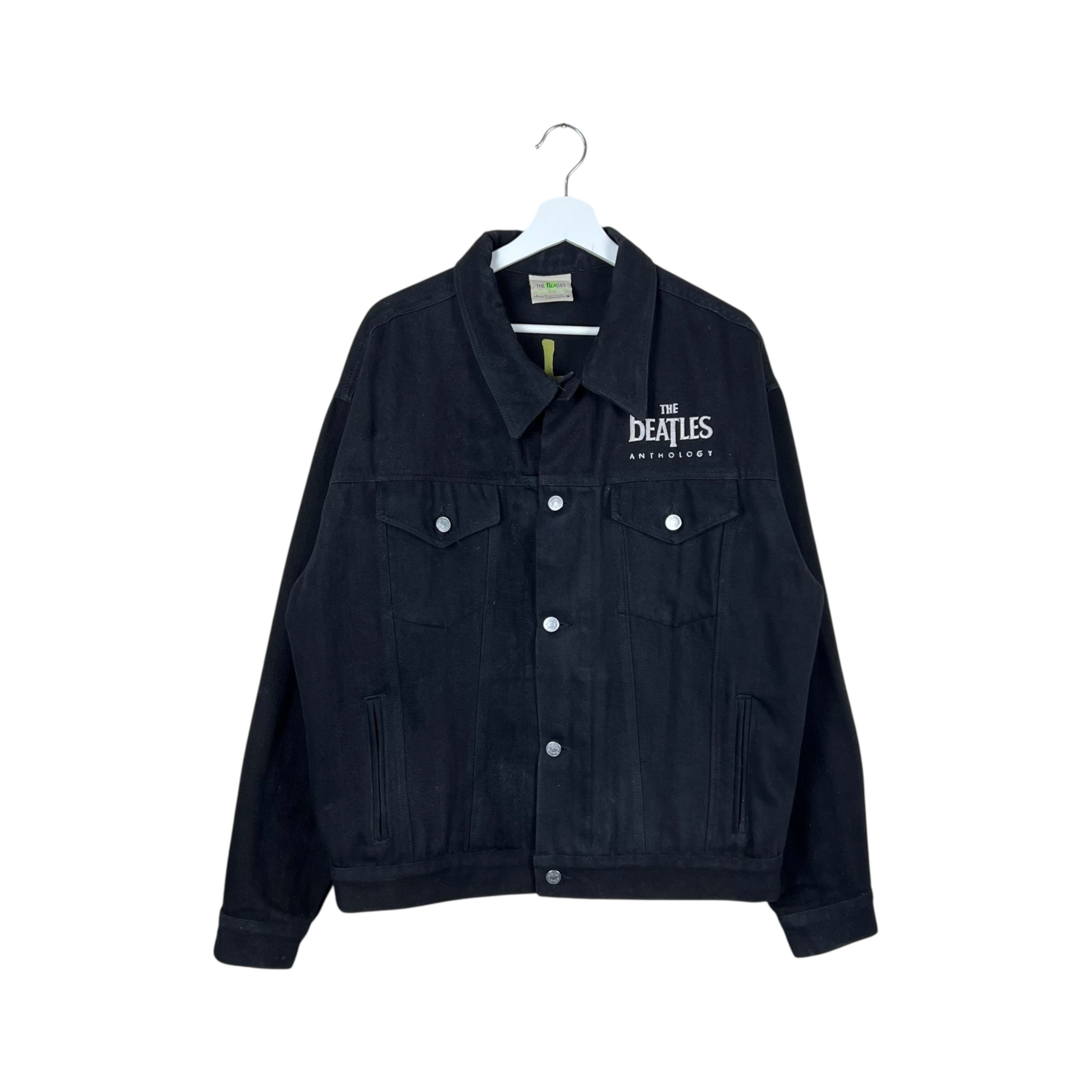 Vintage Beatles Special Anthology Apple Jean Jacket Black