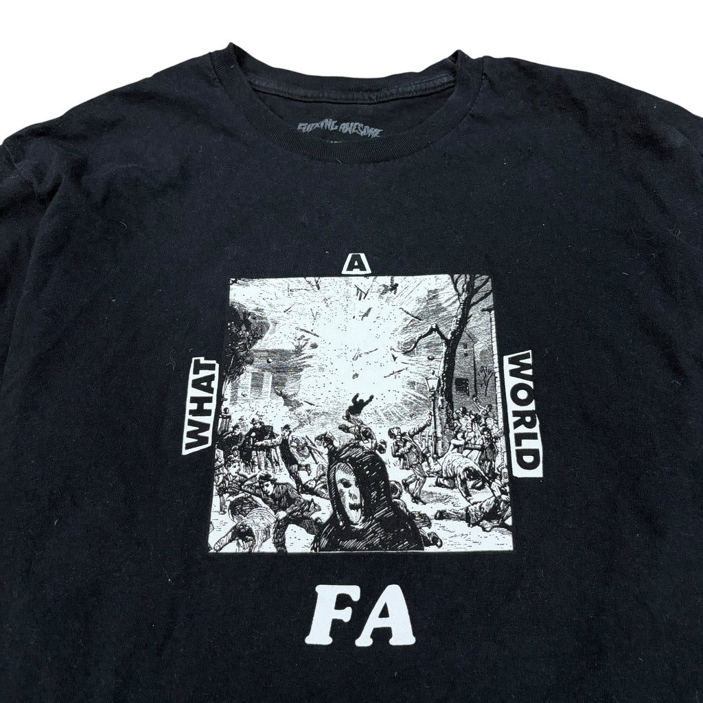 Fucking Awesome What A World Tee Black