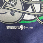 1993 Sportacus NFL Dallas Cowboys Helmet Crewneck Navy