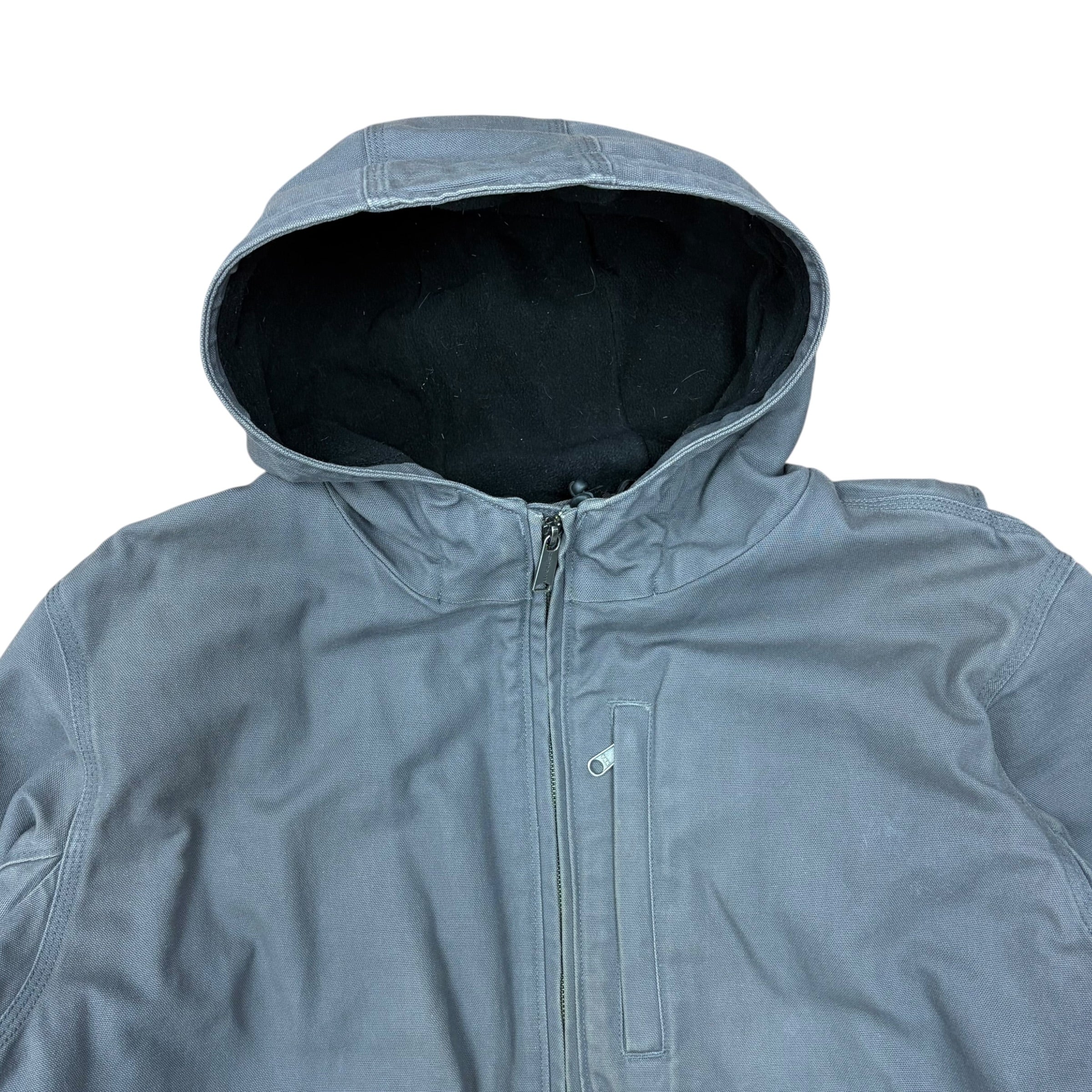 Vintage Carhartt Full T-Swing Hooded Jacket Washed Grey
