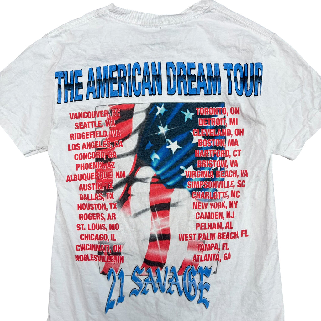 Vintage 21 Savage “The American Dream Tour” Tee White