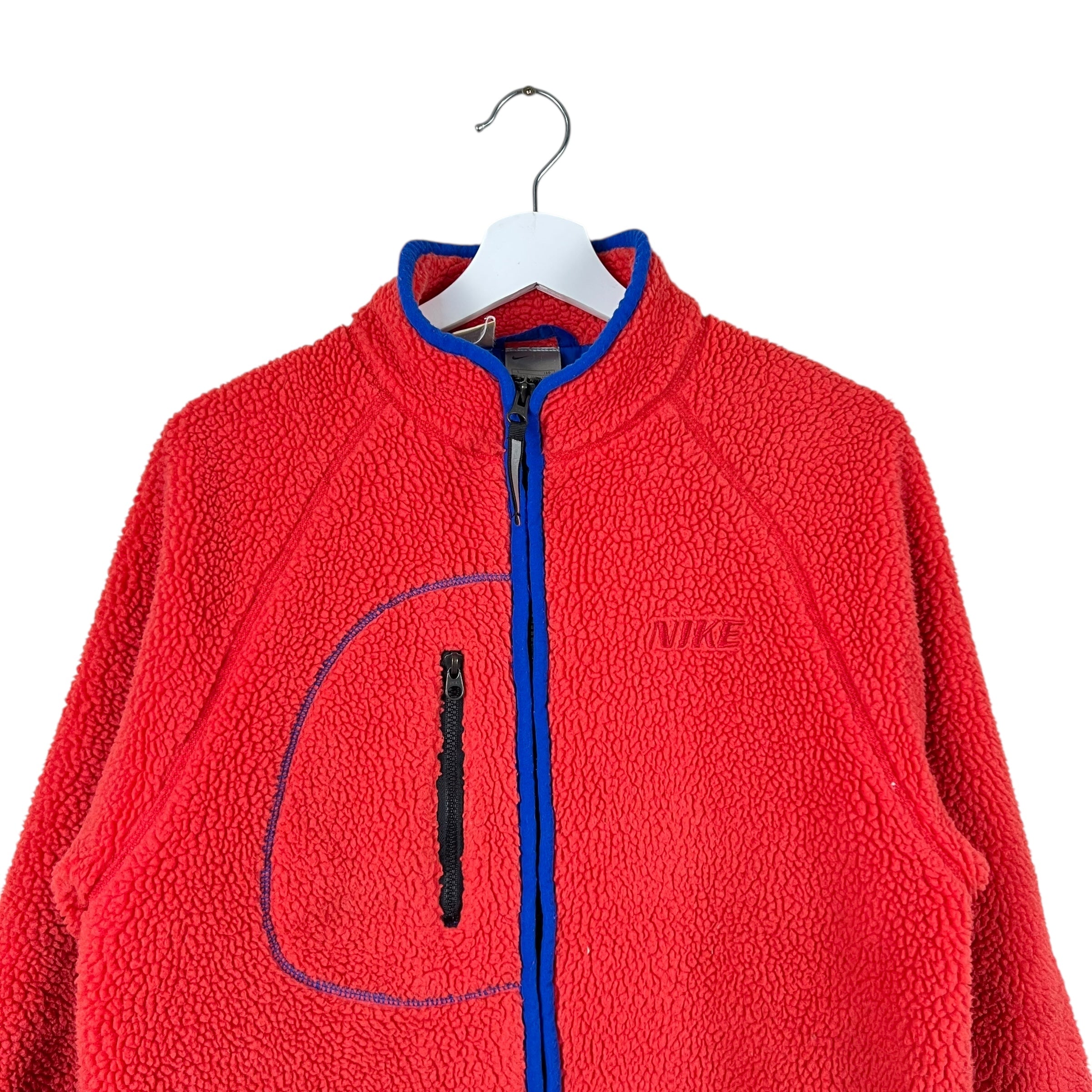 Vintage Y2K Nike Sherpa Jacket Red