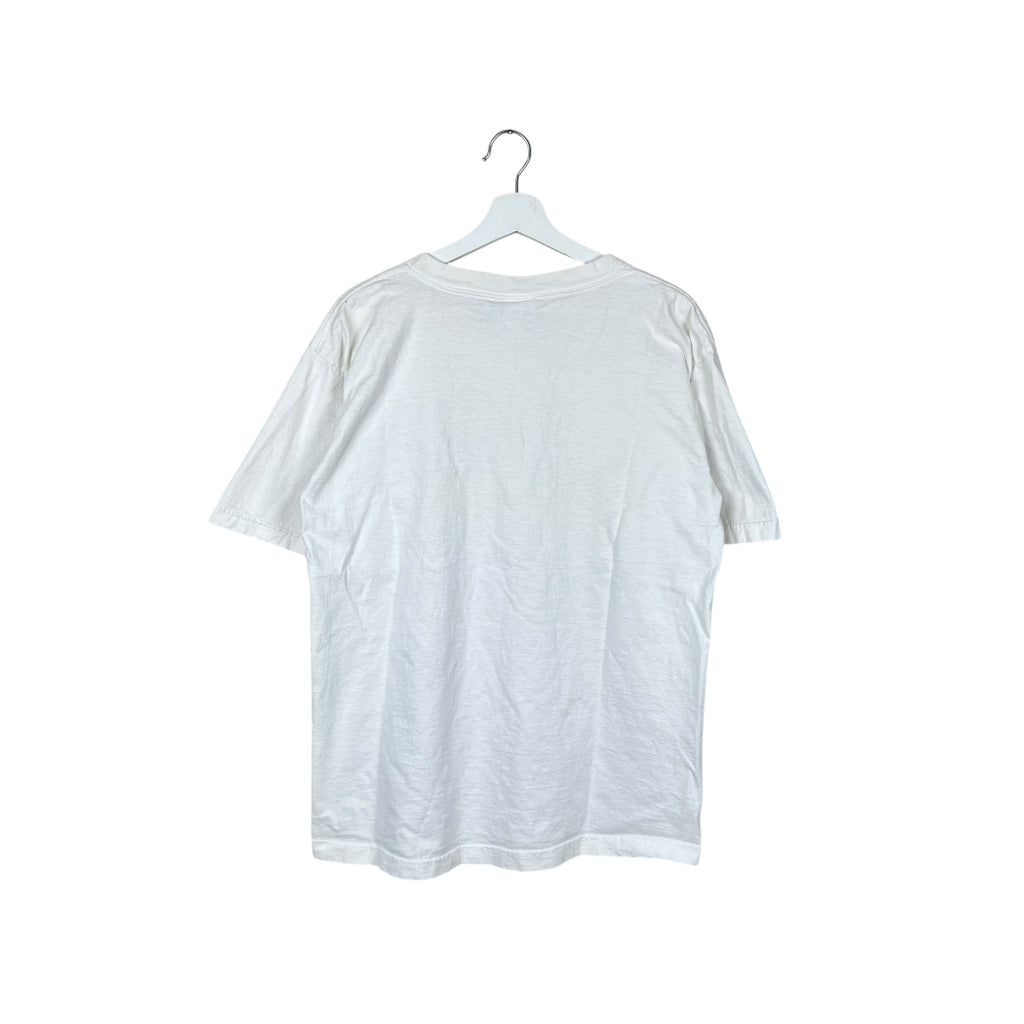 1996 Lee Sports NFL Pittsburgh Steelers AFC Champions Arc Logo Tee White