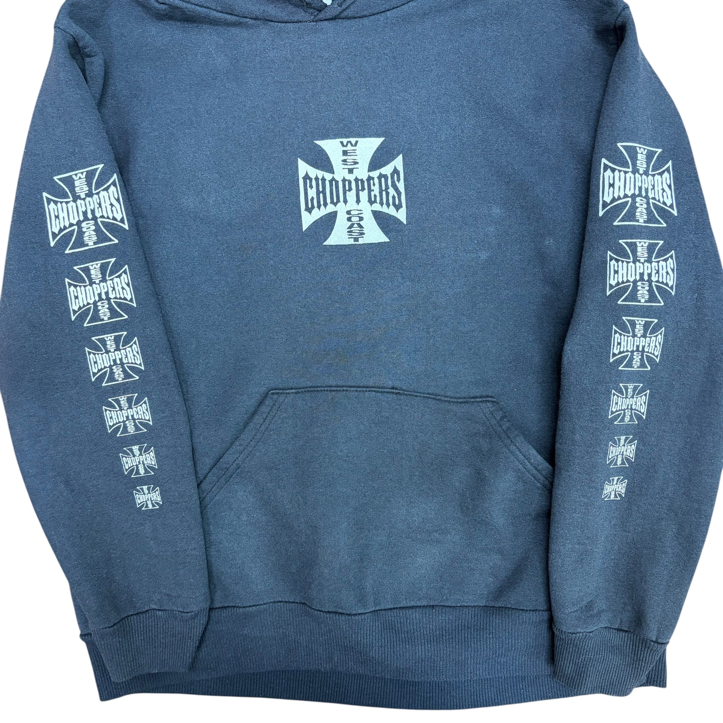 Vintage West Coast Choppers Long Beach CA Hoodie Black
