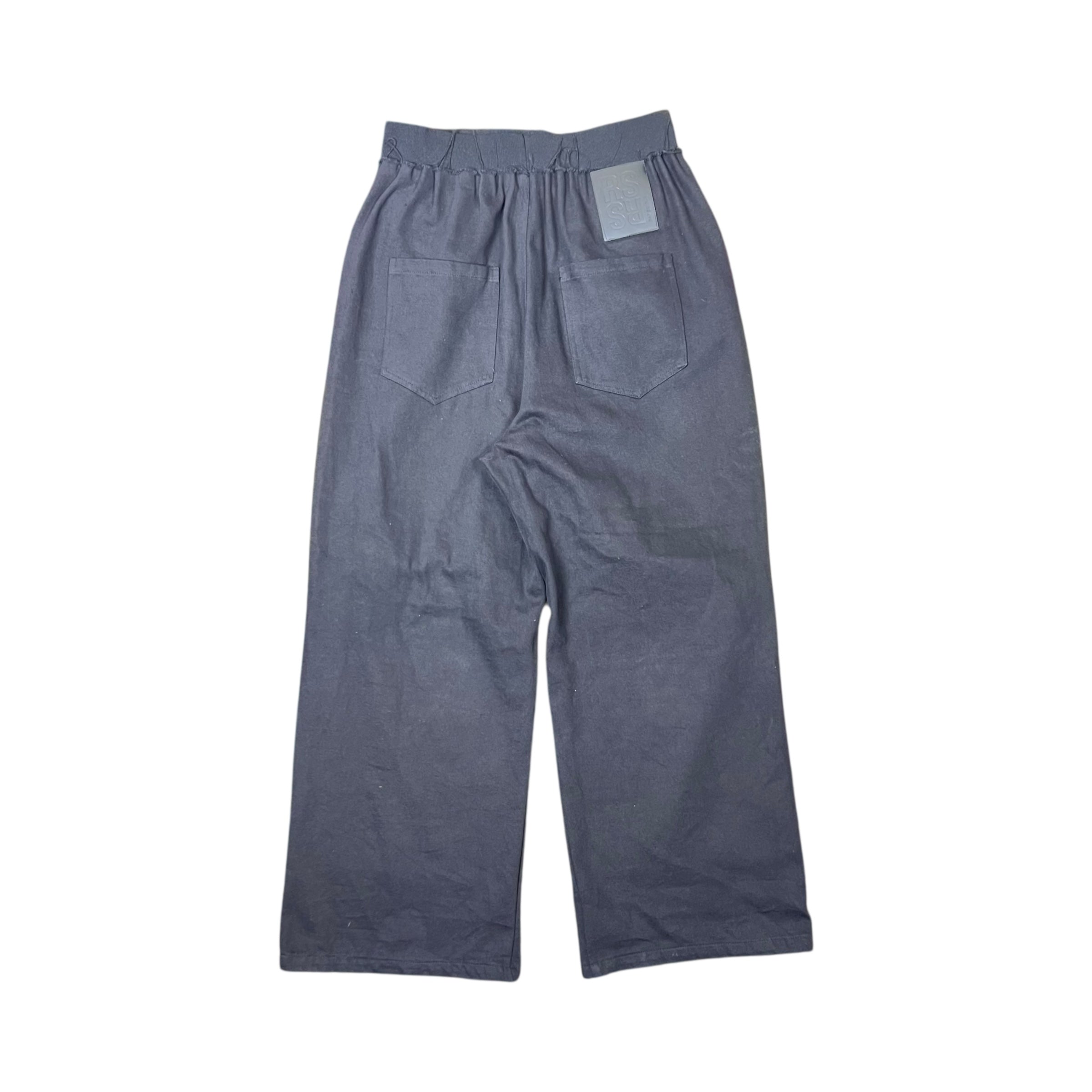 RAF Simon’s Elastic Band Big Denim Pants Black