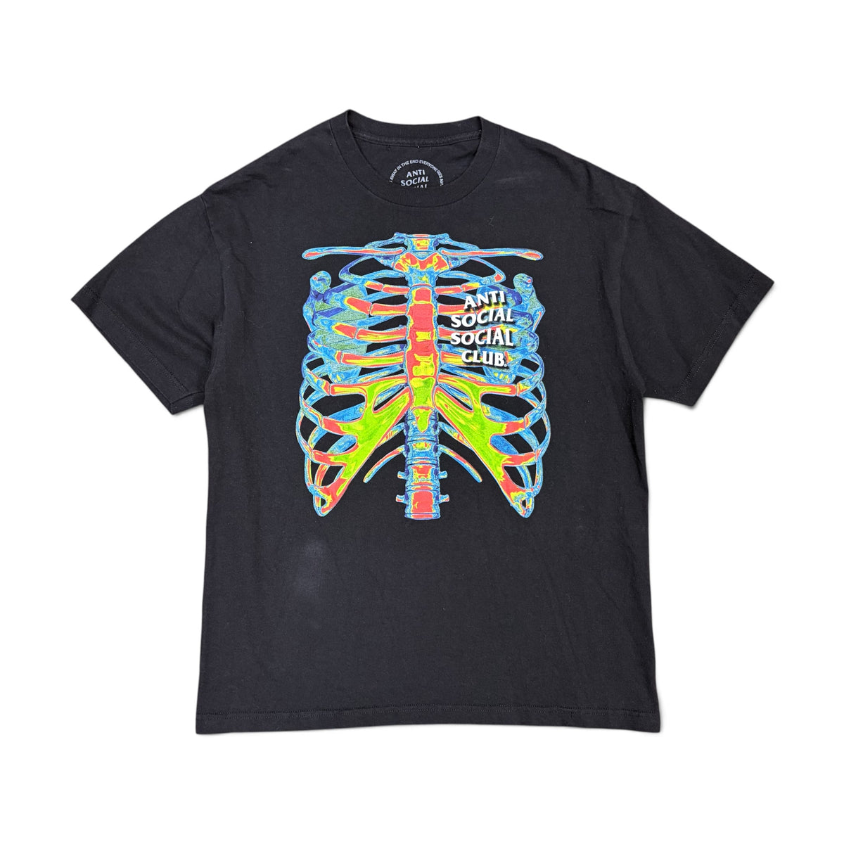 Anti Social Social Club Thermal Skeleton Tee Black
