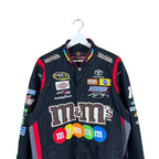Vintage Jeff Hamilton NASCAR Kyle Busch M&Ms Racing Jacket Black
