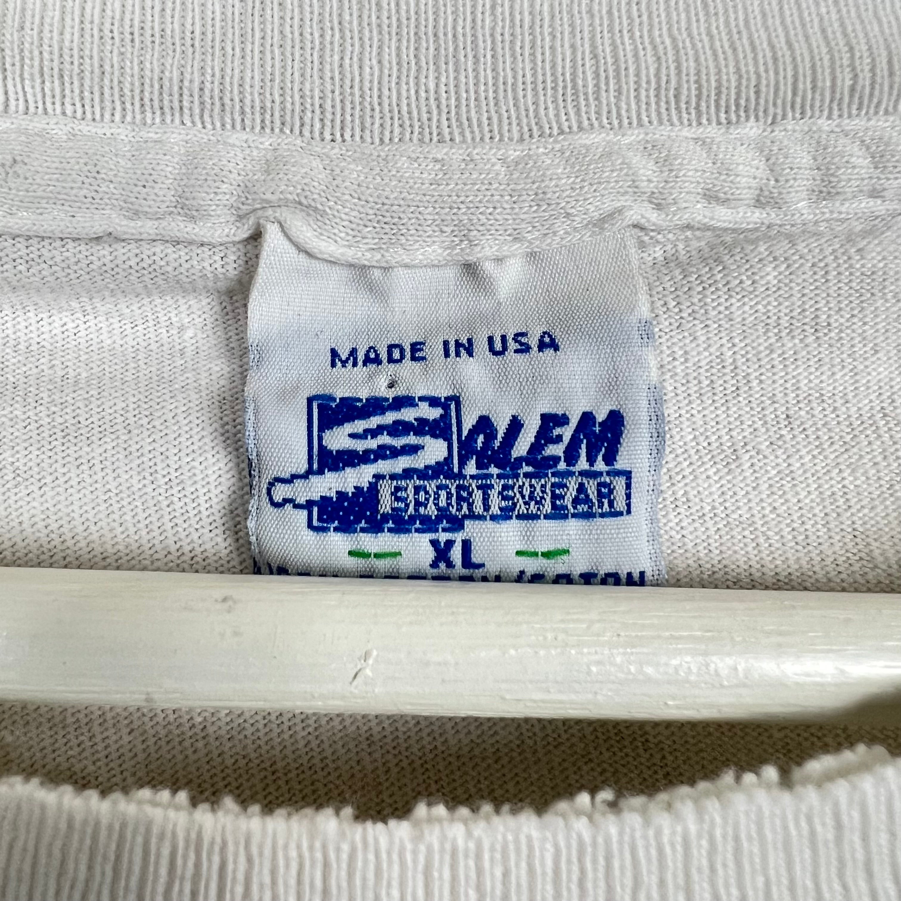 1993 Salem Carolina Panthers Big Logo Tee White