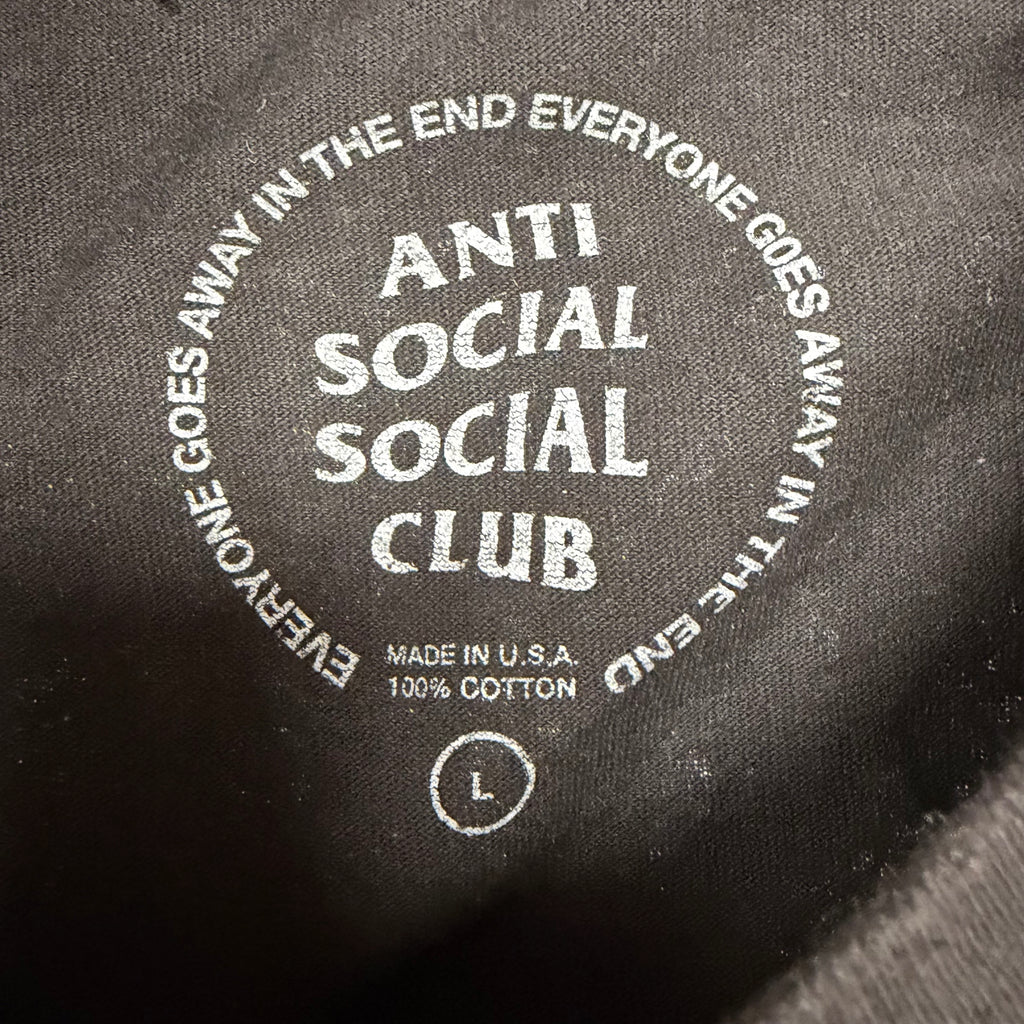 Anti Social Social Club Thermal Skeleton Tee Black