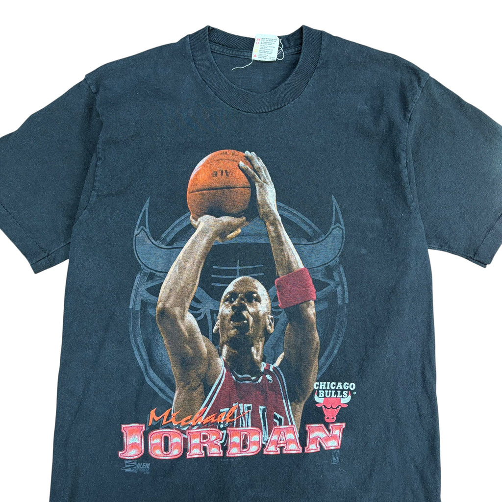 1991 Salem NBA Chicago Bulls Michael Jordan Tee Black