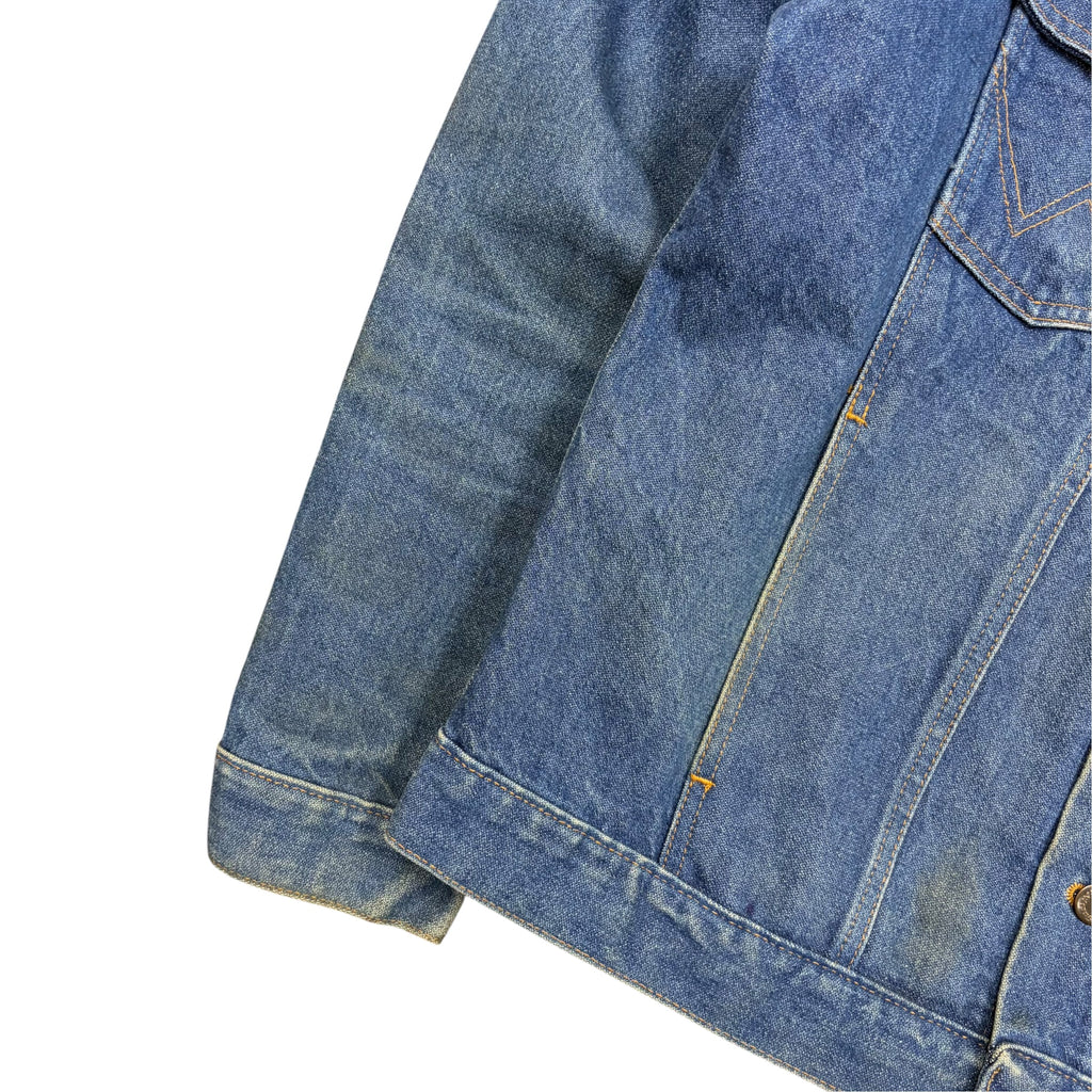 Vintage Wrangler Cowboy Cut Denim Jacket Dark Wash