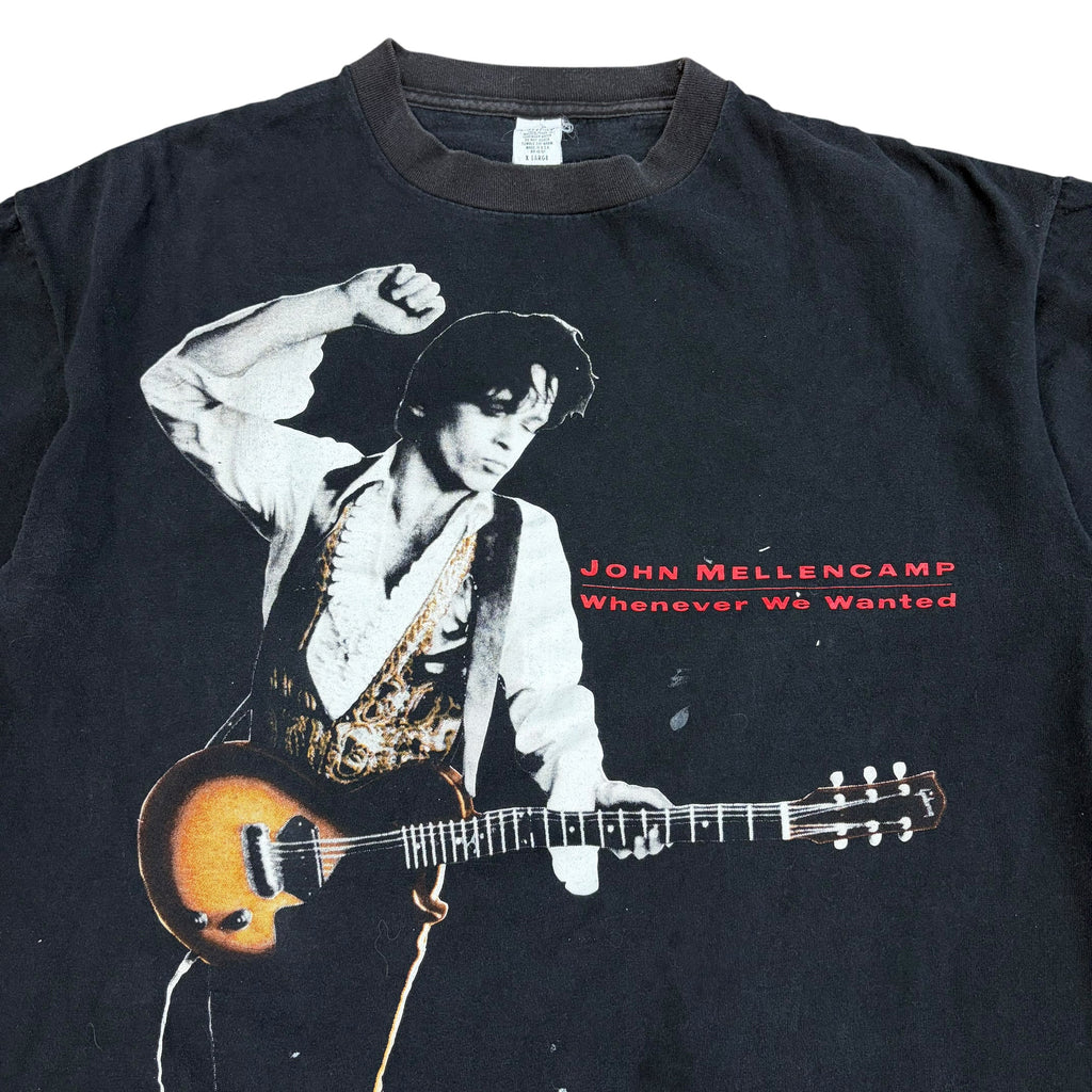 Vintage 1992 John Cougar Mellencamp Music Tour Tee Black