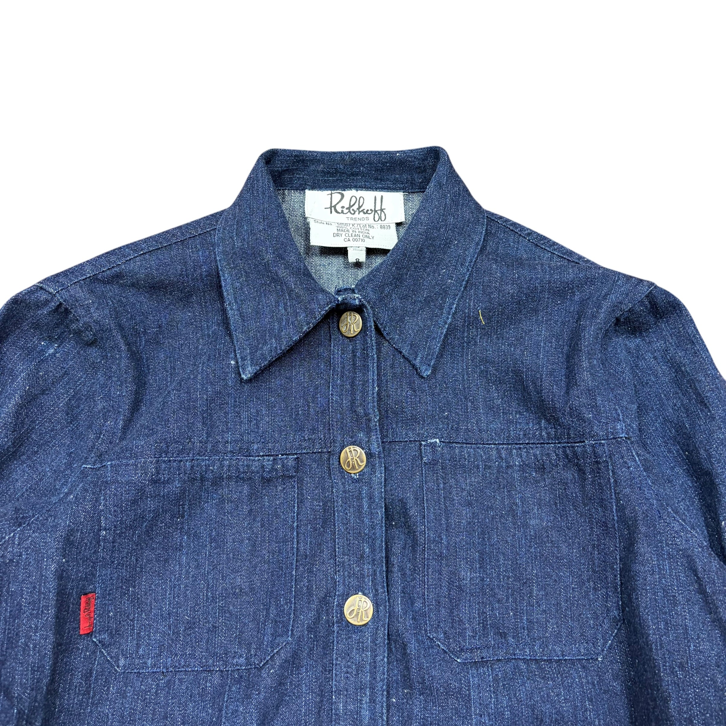 Vintage Ribkoff Trends Women’s Embroidered Dragon Denim Jacket
