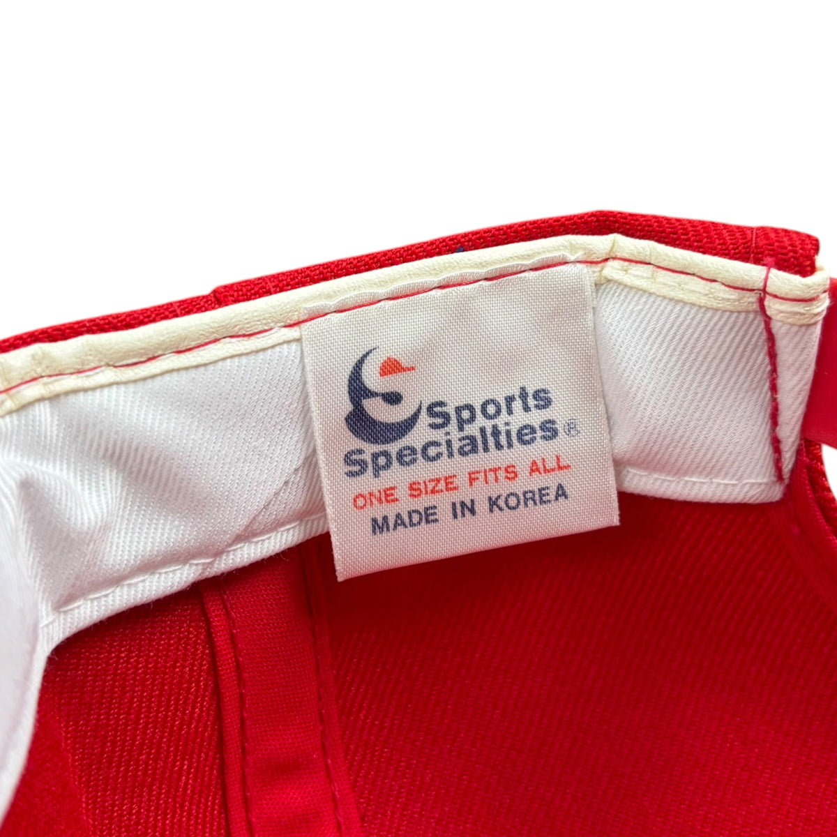 Vintage Sports Specialties NHL New Jersey Devils Script Hat Red