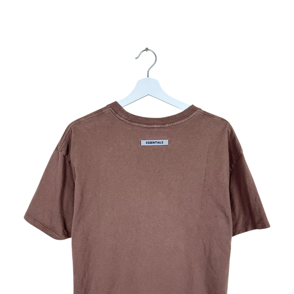 Essentials Appliqué Logo Tee Brown