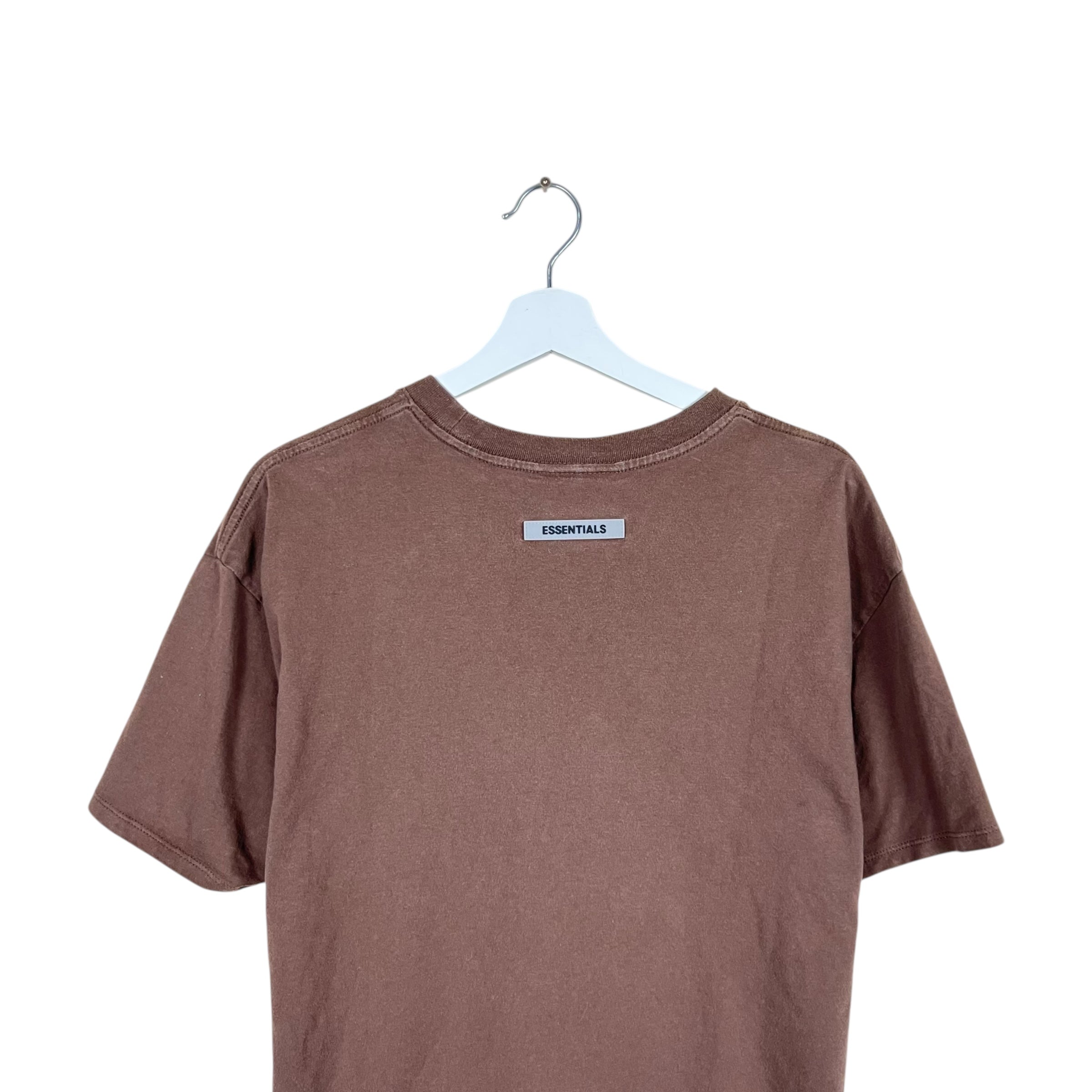 Essentials Appliqué Logo Tee Brown