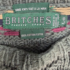Vintage Britches Asymmetric Pattern Knit Green
