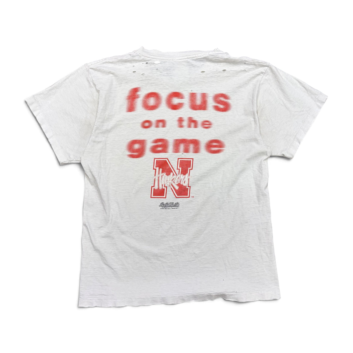 1994 Big Ball Sports Nebraska Huskers “Focus On The Game” Tee