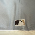 Vintage New Era MLB Houston Astros Spellout Fitted Hat Grey