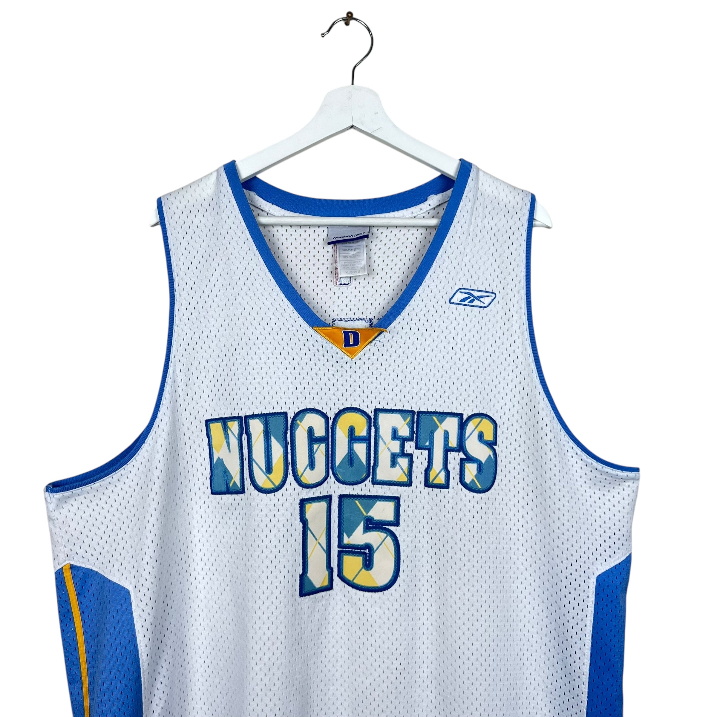 2009 Reebok Denver Nuggets Carmelo Anthony Home Plaid Jersey