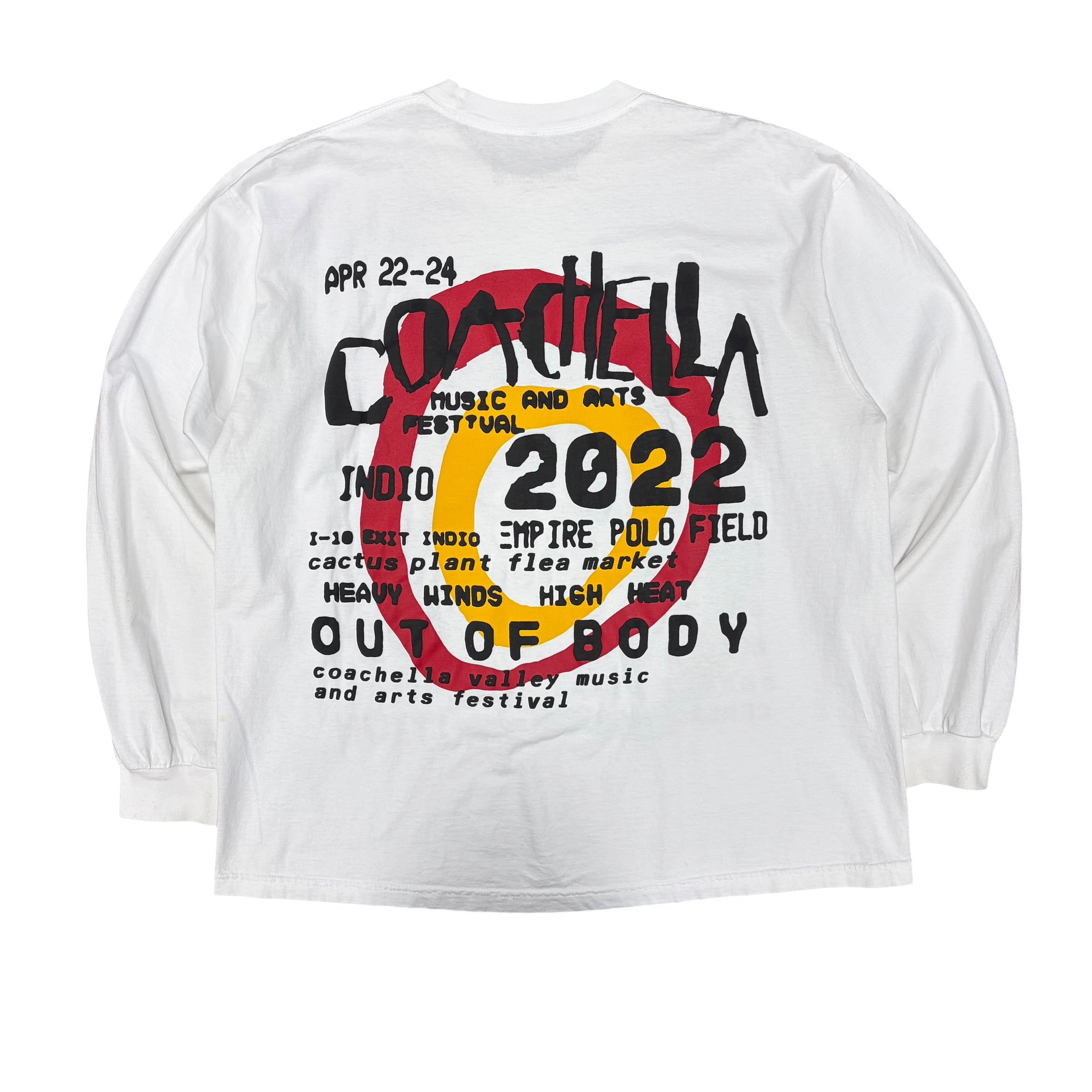 Cactus Plant Flea Market x Coachella Longsleeve White
