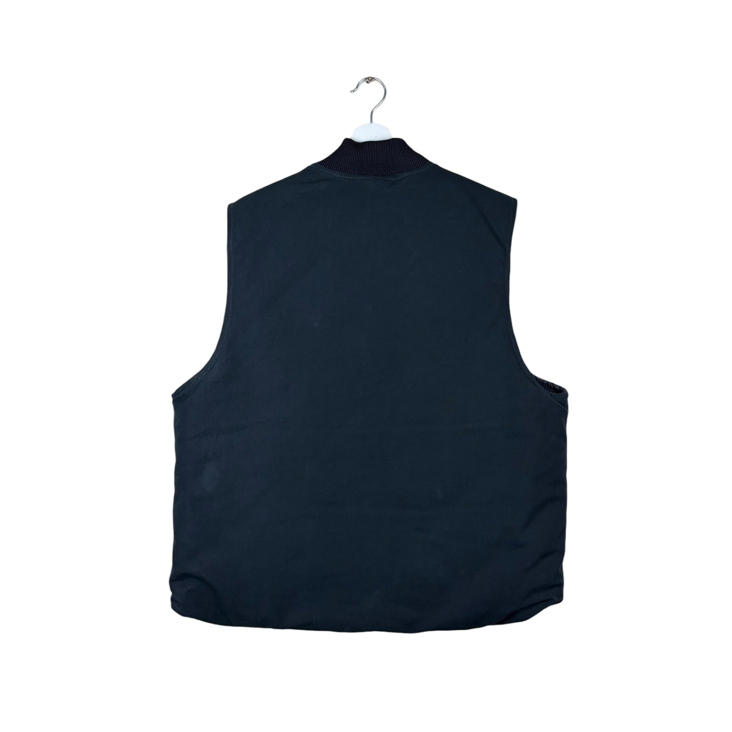 Vintage Carhartt Quilt Lined Canvas Vest Black