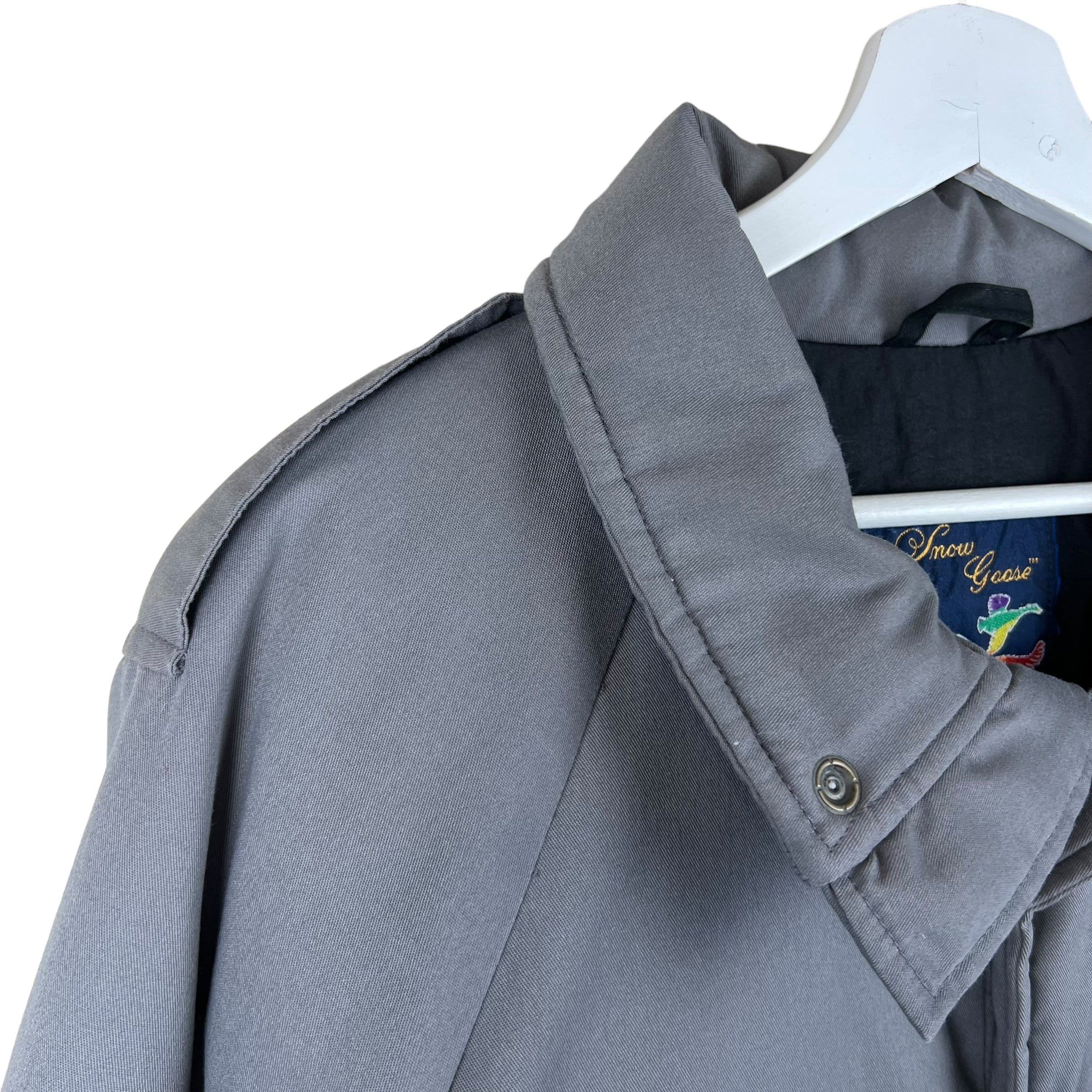 Vintage Snow Goose Winter Down Jacket Dark Grey