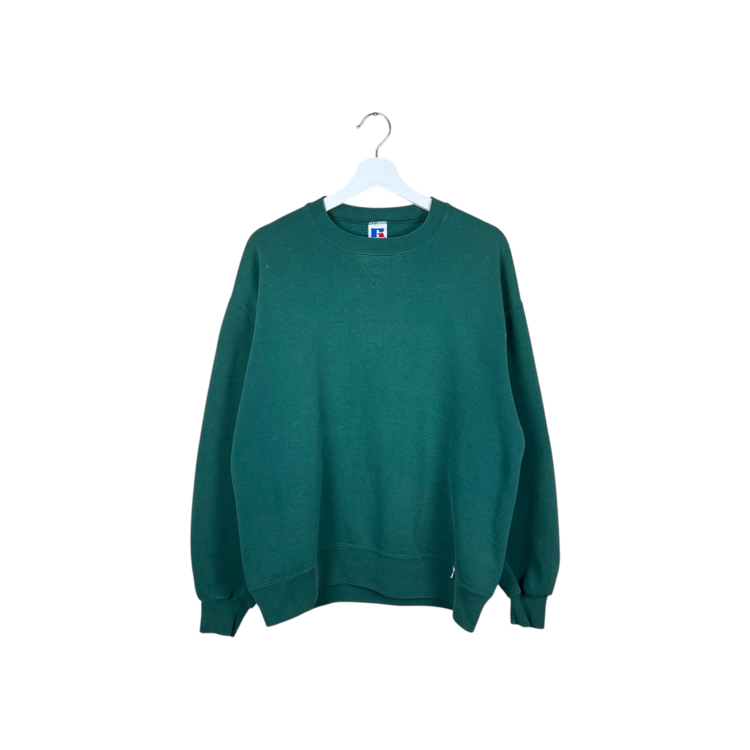 Vintage Russell Athletic Blank Crewneck Green