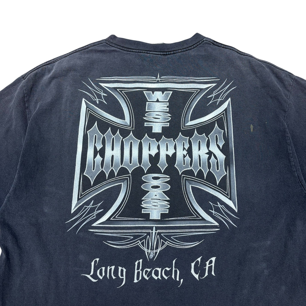Vintage West Coast Choppers Long Beach CA Faded Black/Grey