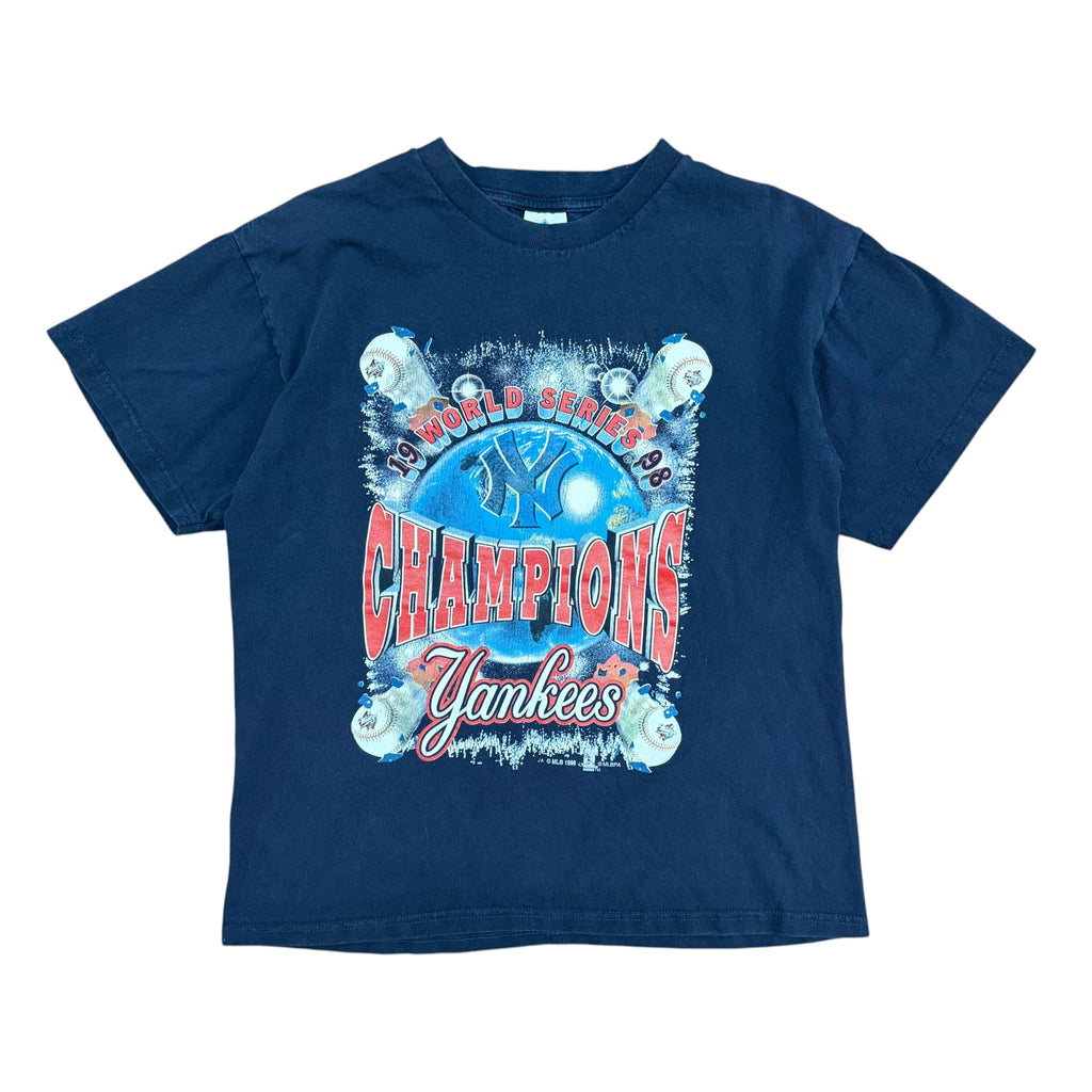 1998 Town Champ MLB New York Yankees World Series Champions Tee Navy