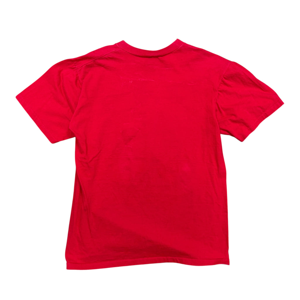 1990 NHL Calgary Flames Big Logo Tee Red