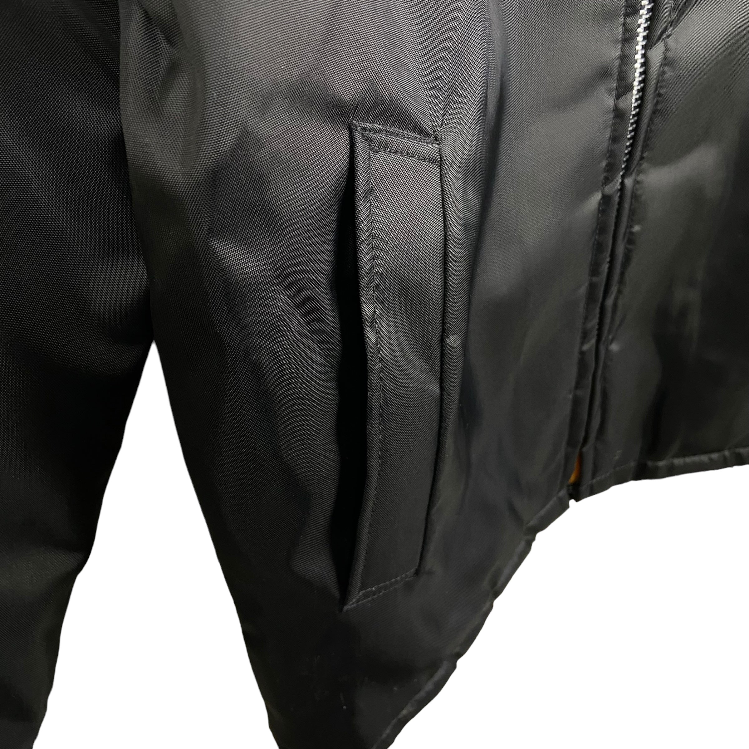 Vintage 80s Rice Sportswear Bomber Jacket Black