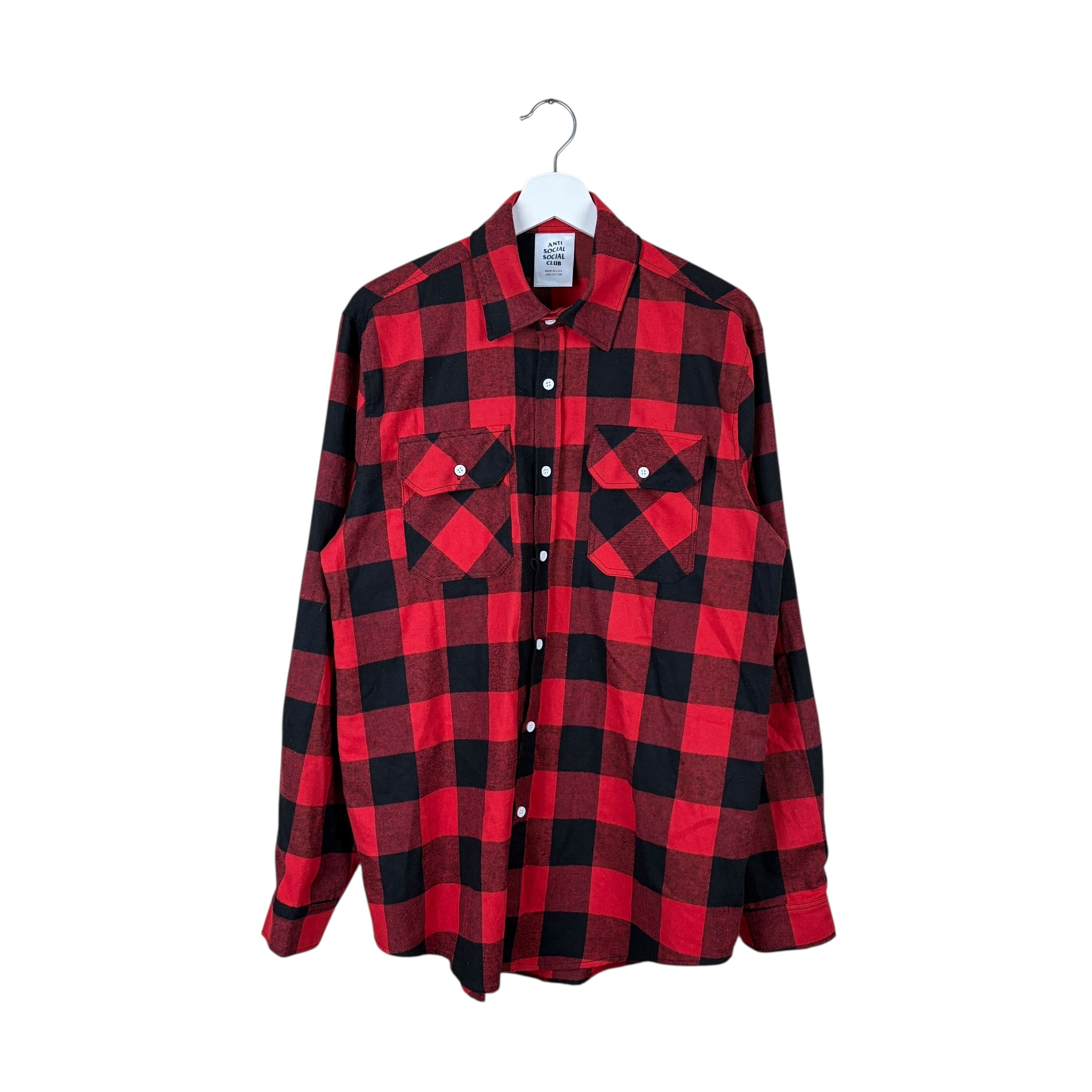 Anti Social Social Club Flannel Black/Red