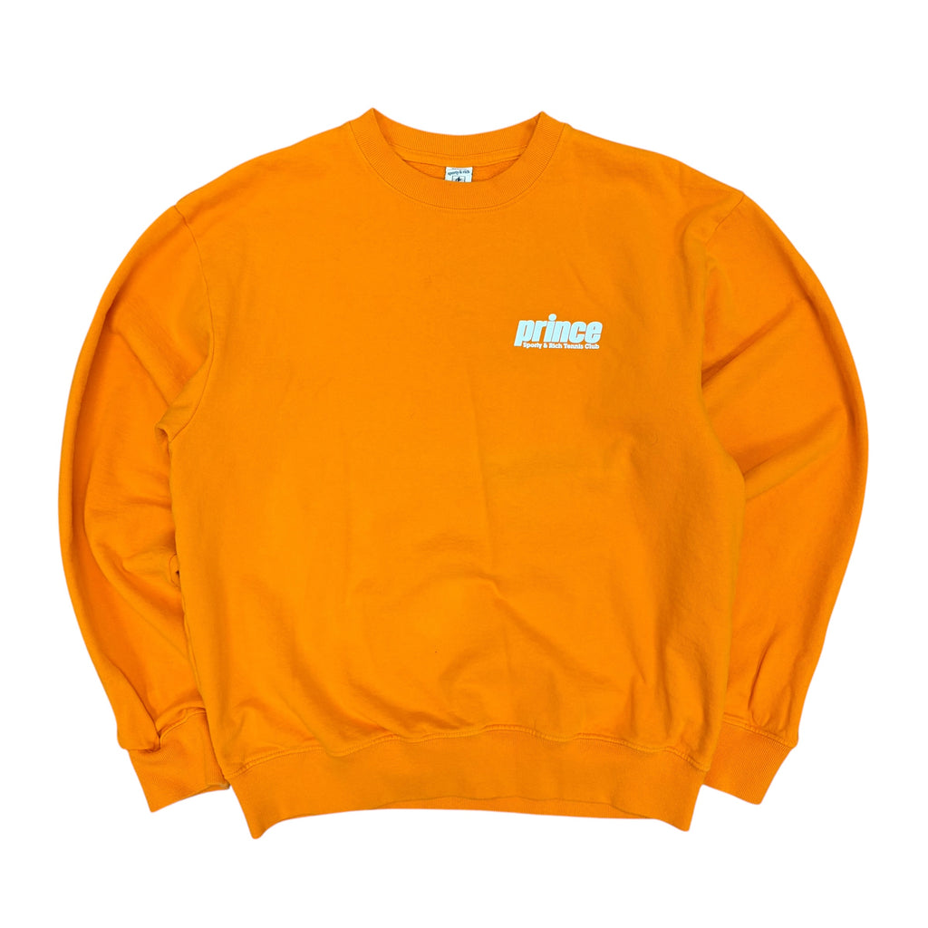 Sporty & Rich x Prince Logo Crewneck Orange