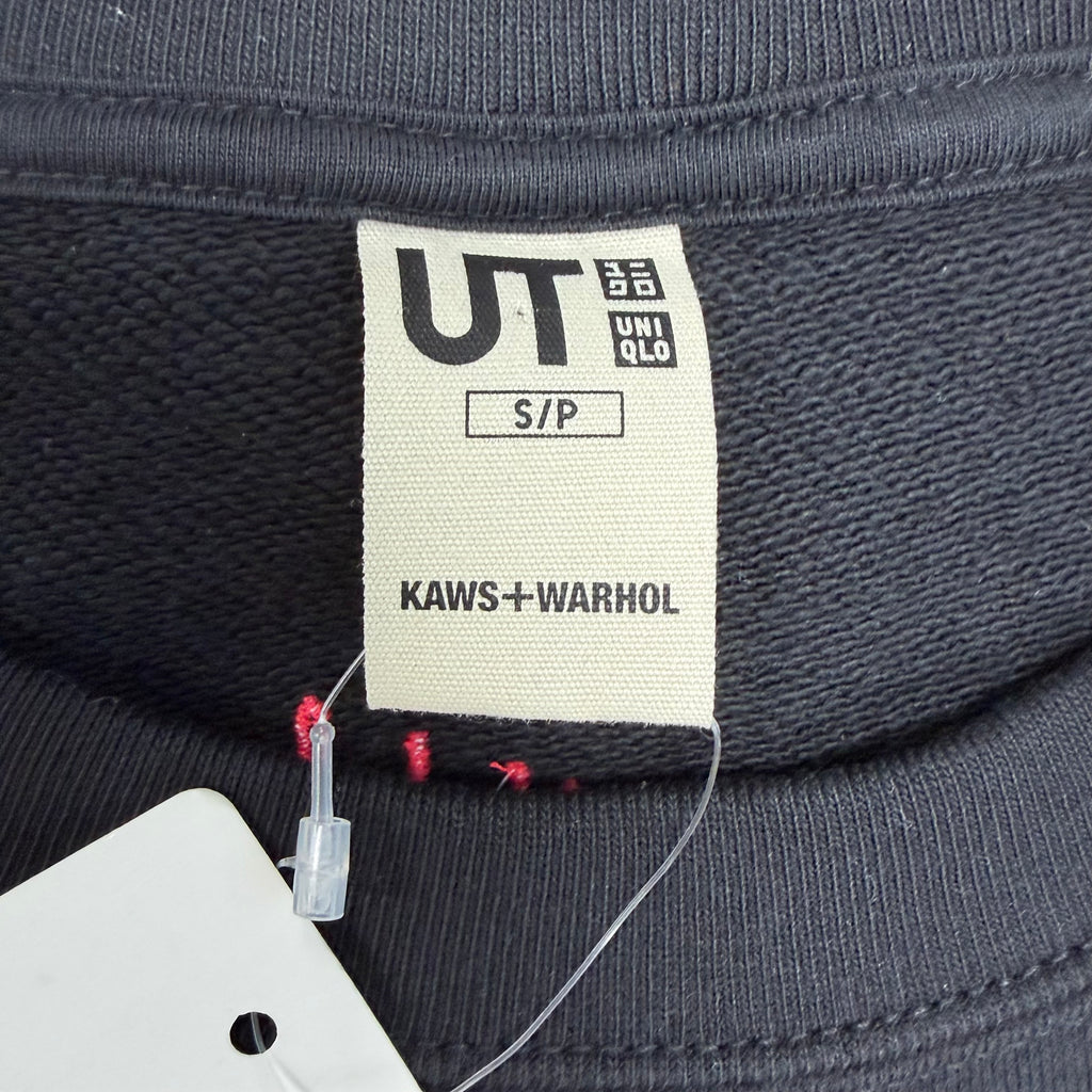 Uniqlo x KAWS x Andy Warhol Kids Graphic Crewneck Black