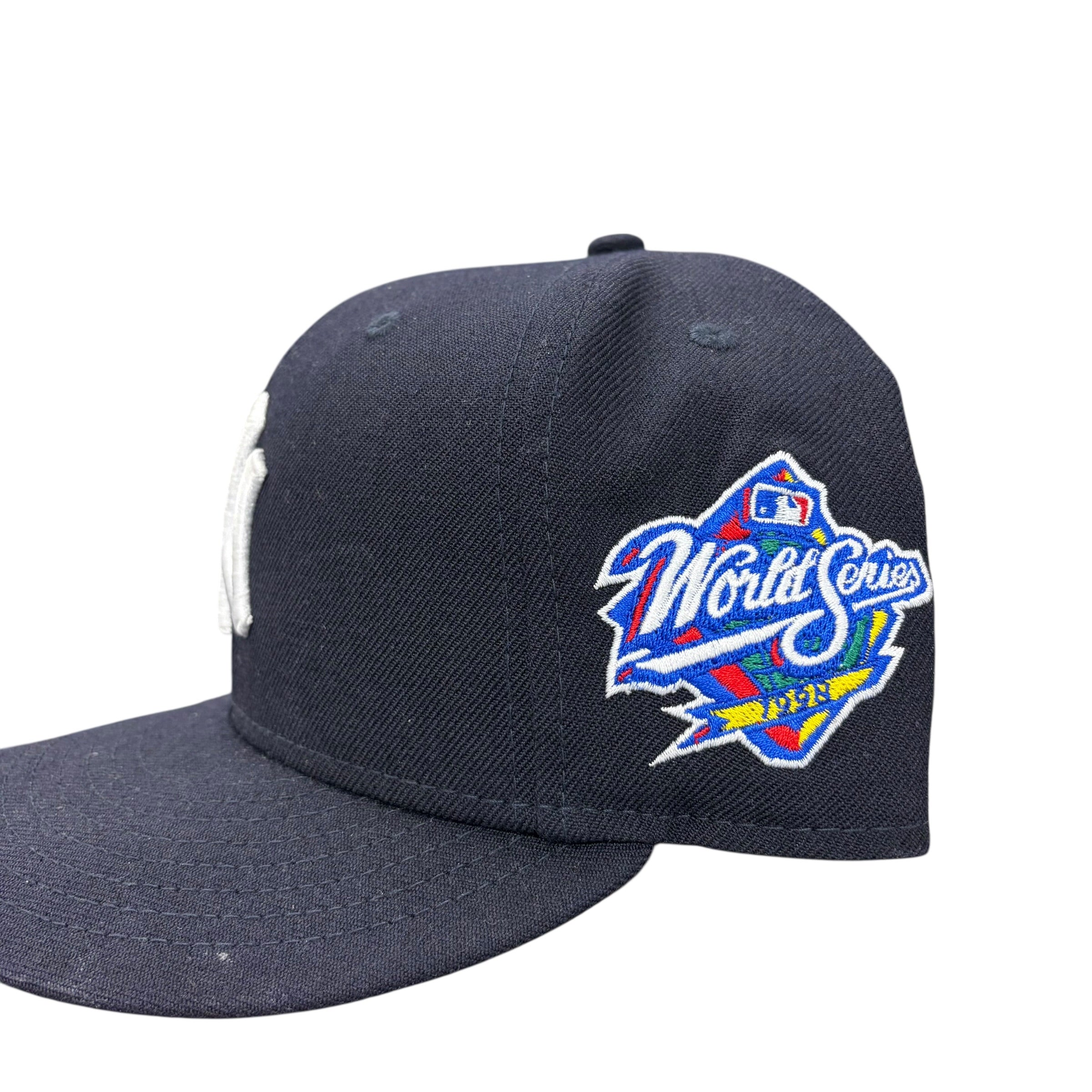 Vintage New Era Cooperstown Collection MLB New York Yankees Logo Fitted Navy