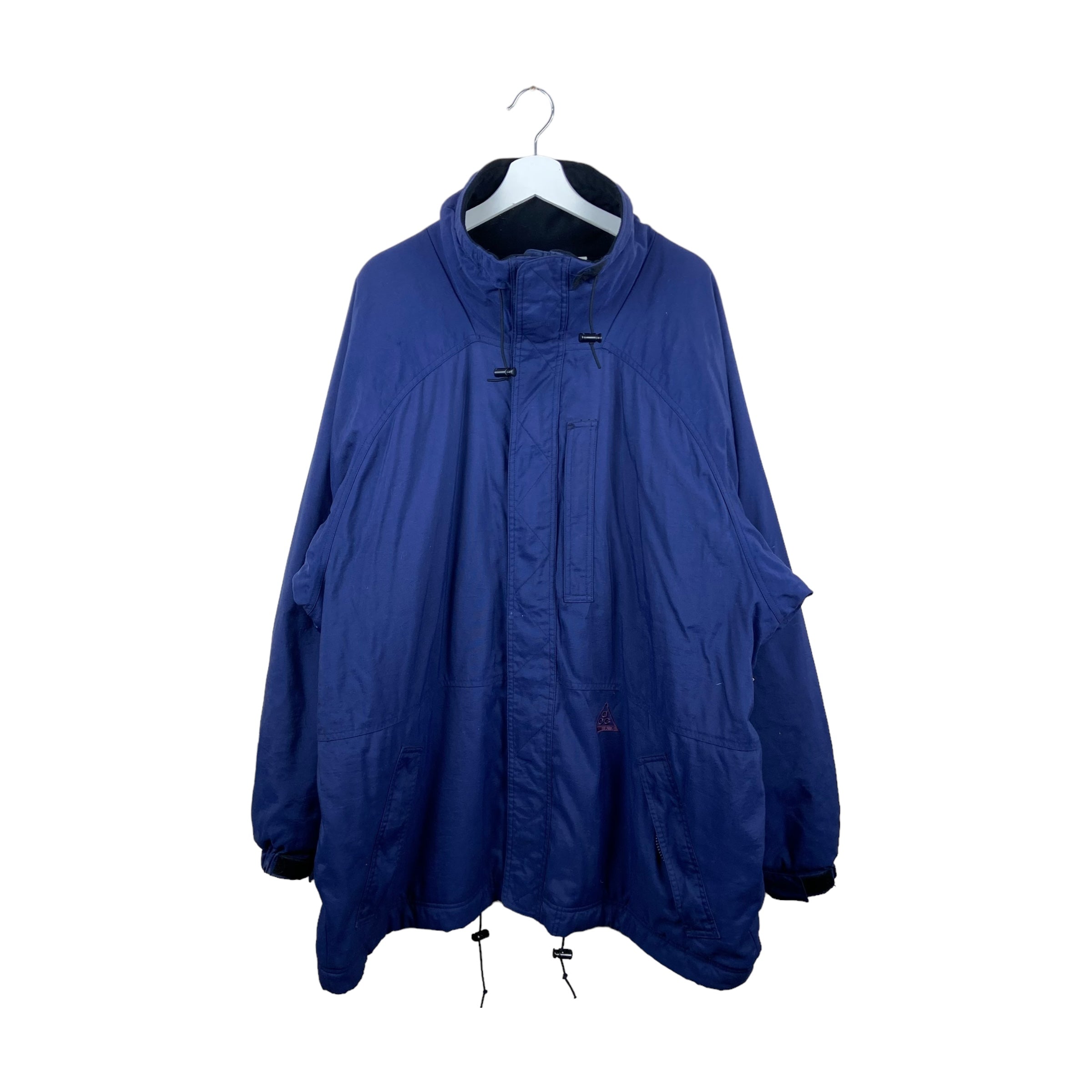 Vintage 90s Nike ACG Down Parka Jacket Navy