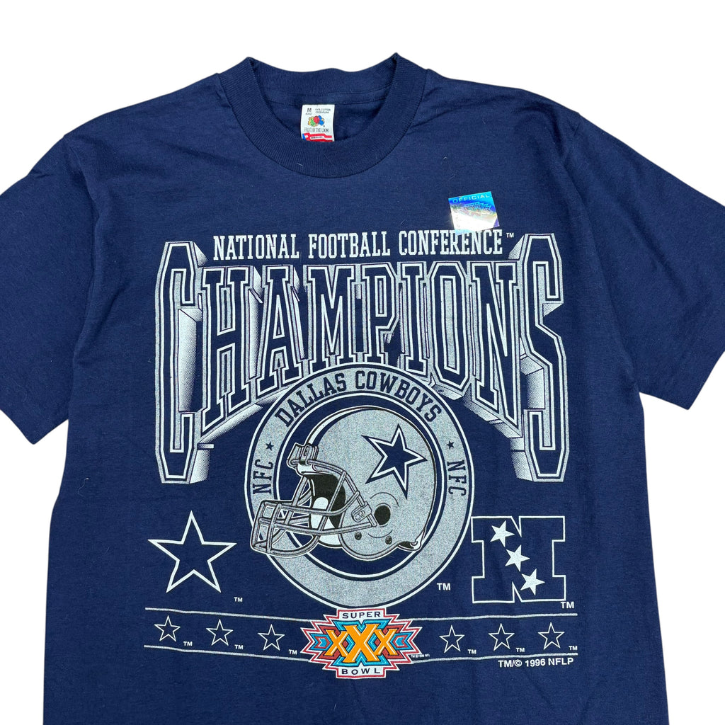 1996 NFL Dallas Cowboys NFC Champions Tee Navy